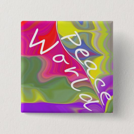 Weltfrieden Button (Vorderseite)