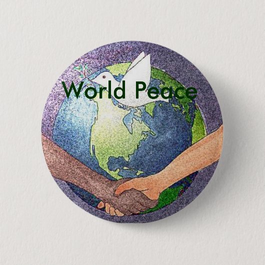 Weltfrieden Button (Vorderseite)