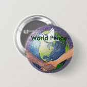 Weltfrieden Button (Vorne & Hinten)