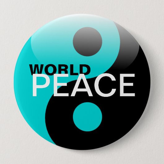 Weltfrieden Button (Vorderseite)