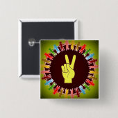 WELTFRIEDEN BUTTON (Vorne & Hinten)