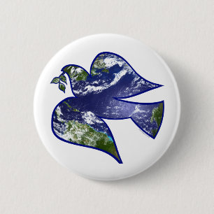 Weltfrieden Button