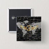 Weltfrieden Button (Vorne & Hinten)