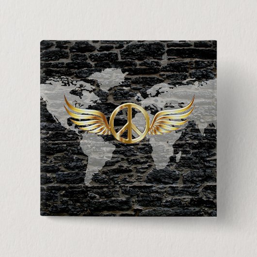 Weltfrieden Button (Vorderseite)