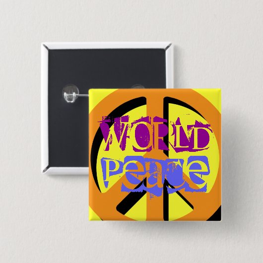 WELTFRIEDEN BUTTON (Vorne & Hinten)