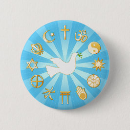 Weltfrieden Button