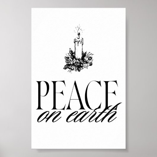 Weltfrieden Candle Vintage Poster (Vorne)