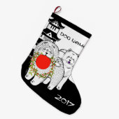 Weltfrieden - Chow PERSONALIZE Strumpf Großer Weihnachtsstrumpf (Vorderansicht (hängend))