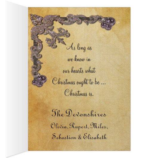 Weltfrieden Christlich Viktorianisch Weihnachten (Innen (Rechts))