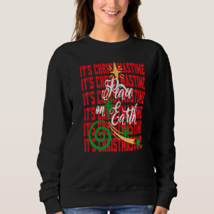Weltfrieden Christmastime Happy Holidays Sweatshirt