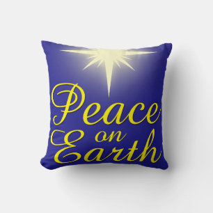 Weltfrieden Christms Star Holiday Kissen