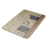 Weltfrieden Country Folkart Snowman & Crow Badematte (Schrägansicht)