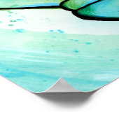 Weltfrieden Day Peace Sign Art Friedlich Poster (Ecke)