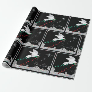 Weltfrieden der weißen Taube Geschenkpapier