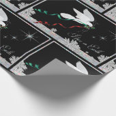 Weltfrieden der weißen Taube Geschenkpapier (Ecke)