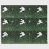 Weltfrieden der weißen Taube Geschenkpapier (Flach)