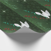 Weltfrieden der weißen Taube Geschenkpapier (Ecke)