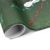 Weltfrieden der weißen Taube Geschenkpapier (Rolleneckpunkt)