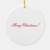 Weltfrieden der weißen Taube Keramik Ornament (Hinten)