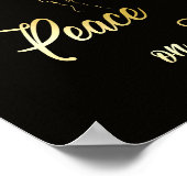 Weltfrieden der weißen Taube Poster (Ecke)