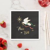 Weltfrieden der weißen Taube Serviette (Beispiel)