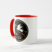 Weltfrieden der weißen Taube Tasse (Vorderseite Links)