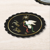 Weltfrieden der weißen Taube Untersetzer (angewinkelt)