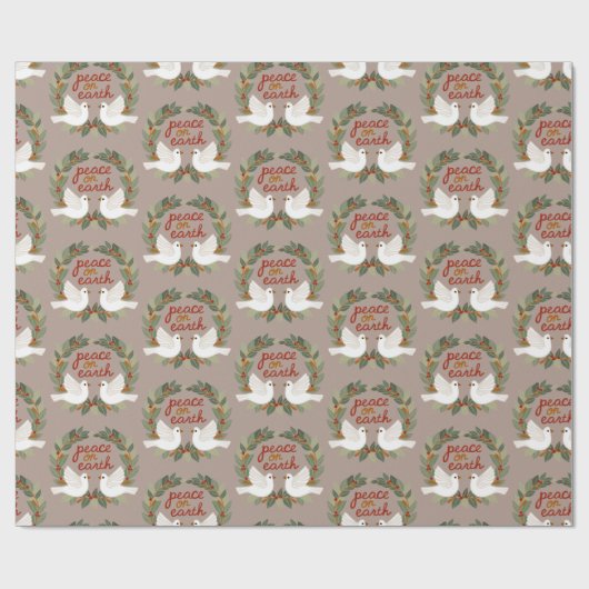 Weltfrieden Docks Weihnachtsfeiertage CUSTOM Geschenkpapier (Flach)