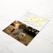 Weltfrieden Dove Christmas Design Folien Feiertagskarte (Gedreht)