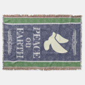 Weltfrieden Dove Decke (Vorderseite)