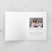 Weltfrieden Dove Foto Weihnachten Karte (Innenseite)