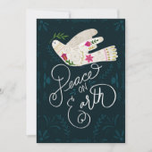 Weltfrieden Dove Holiday Card Feiertagskarte (Vorderseite)