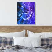 "Weltfrieden" Dove Ice Patterns Canvas drucken Leinwanddruck (Insitu (Schlafzimmer))