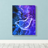 "Weltfrieden" Dove Ice Patterns Canvas drucken Leinwanddruck (Insitu (Holzboden))