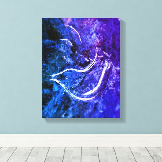 "Weltfrieden" Dove Ice Patterns Canvas drucken Leinwanddruck (Insitu (Holzboden))