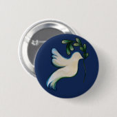 Weltfrieden Dove of Hope Button (Vorne & Hinten)