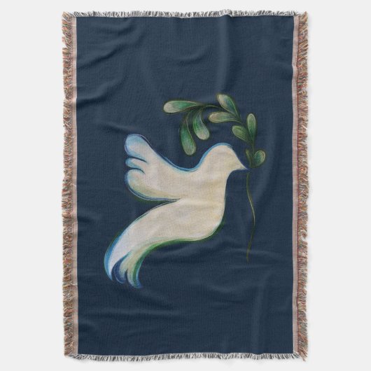 Weltfrieden Dove of Hope Decke (Vorderseite Vertikal)