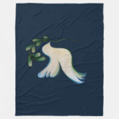 Weltfrieden Dove of Hope Fleecedecke (Vorderseite)
