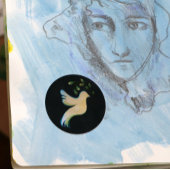 Weltfrieden Dove of Hope Runder Aufkleber