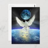 Weltfrieden Dove of Peace Christmas Postkarte (Vorne/Hinten)