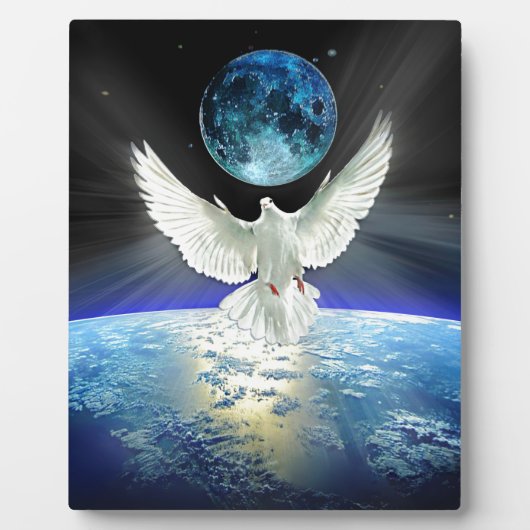 Weltfrieden Dove of Peace Fotoplatte (Vorderseite)