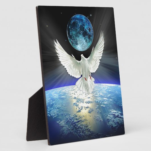 Weltfrieden Dove of Peace Fotoplatte (Seite)