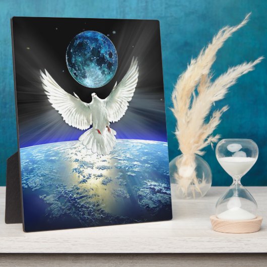 Weltfrieden Dove of Peace Fotoplatte (Seite)