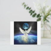 Weltfrieden Dove of Peace Postkarte (Stehend Vorderseite)