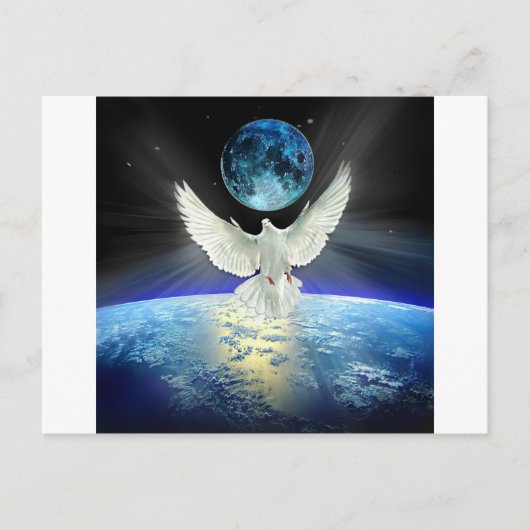 Weltfrieden Dove of Peace Postkarte (Vorderseite)