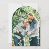 Weltfrieden Dove Peace Sign Wreath Holiday Card Einladung (Rückseite)