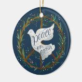 Weltfrieden Dove Peace Signature Foto Keramik Ornament (Links)