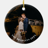 Weltfrieden Dove Peace Signature Foto Keramik Ornament (Hinten)