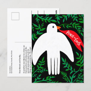 Weltfrieden Dove Weihnachten Weihnachten Weihnacht Postkarte