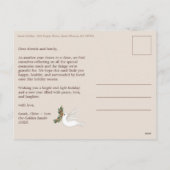 Weltfrieden Doves CUSTOM FOTO Feiertagspostkarte (Rückseite)